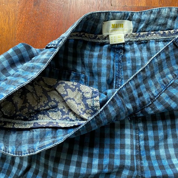 Maeve for Anthropologie Bleached Gingham Pants, 14 - Picture 9 of 15